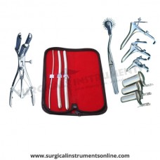 Hegar uterine dilator 3 pieces set,3-4, 9-10, 11-12, pinwheel, mathieu, grave 3pcs, collin 3pcs